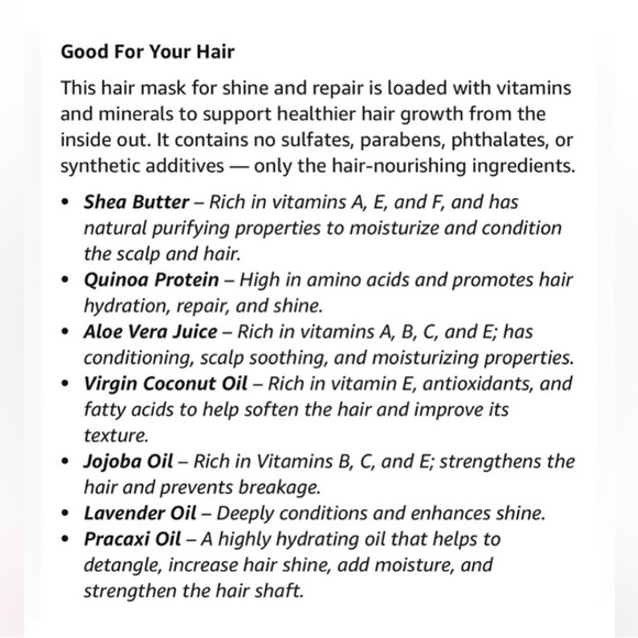 LOVE HAIR- NOURISHING TREATMENT MASK NWT - Picture 3 of 7